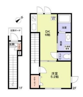 ガーデンハウス都立大学A棟201の間取り