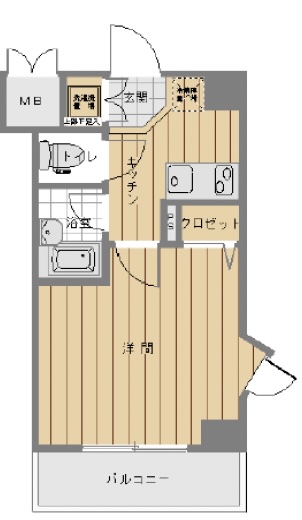 ルーブル都立大学参番館501の間取り