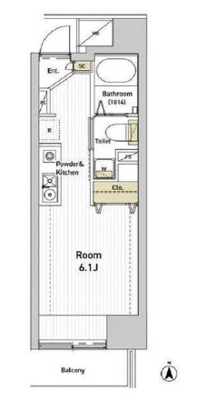 PATH中目黒uno（パス中目黒ウノ）の間取り