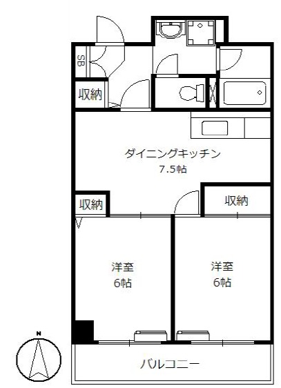 Fiore世田谷公園202の間取り