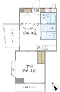 ビューハウス201の間取り