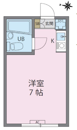 ヴィラ下北沢A棟203の間取り