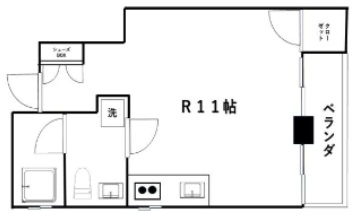 広尾3丁目マンション301の間取り