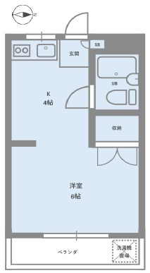 フタバハイツ用賀102の間取り