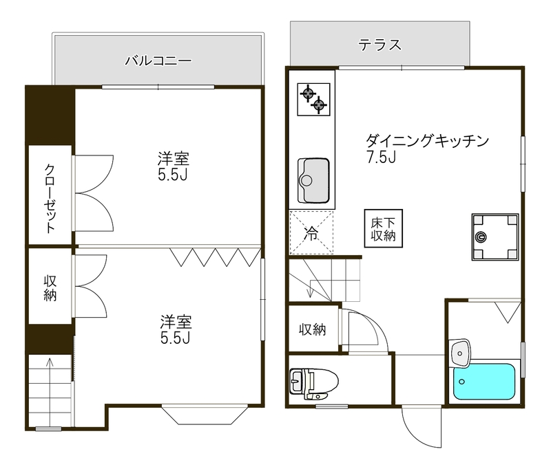 加藤ハイム102の間取り