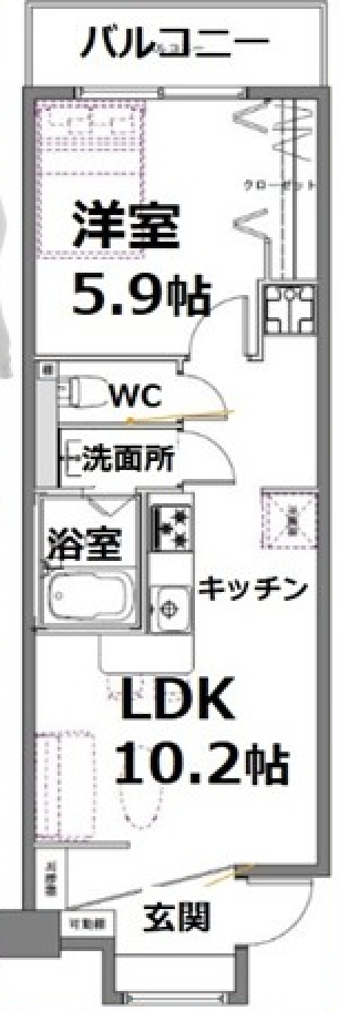 シティコート目黒３号棟410の間取り