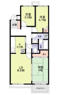 コスモリード三軒茶屋303の間取り