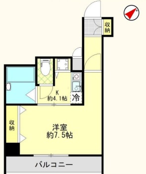 アカサシオン三軒茶屋305の間取り