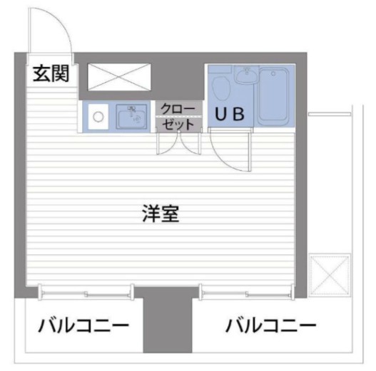 スカイコート渋谷701の間取り