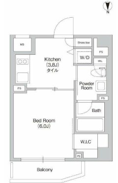 プライムアーバン三軒茶屋306の間取り