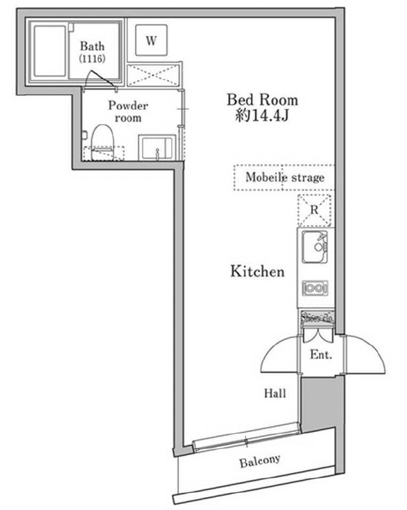 ユニテラス三軒茶屋Aの間取り