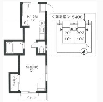 パークサイド八雲102の間取り