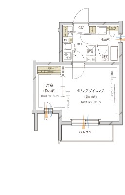 サウンドプルーフシアター学芸大学402の間取り