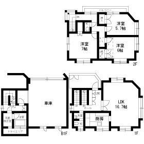 若林4丁目戸建.の間取り