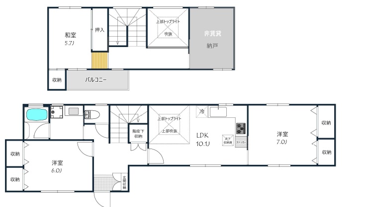 池尻4丁目戸建1区画の間取り