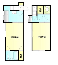 松林コーポ216の間取り