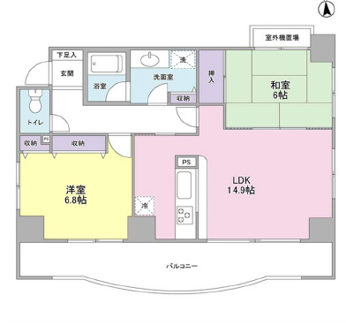 グランドゥール広尾404の間取り