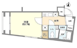 菱和パレス上目黒407の間取り