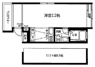 ウエストビレッジ202の間取り