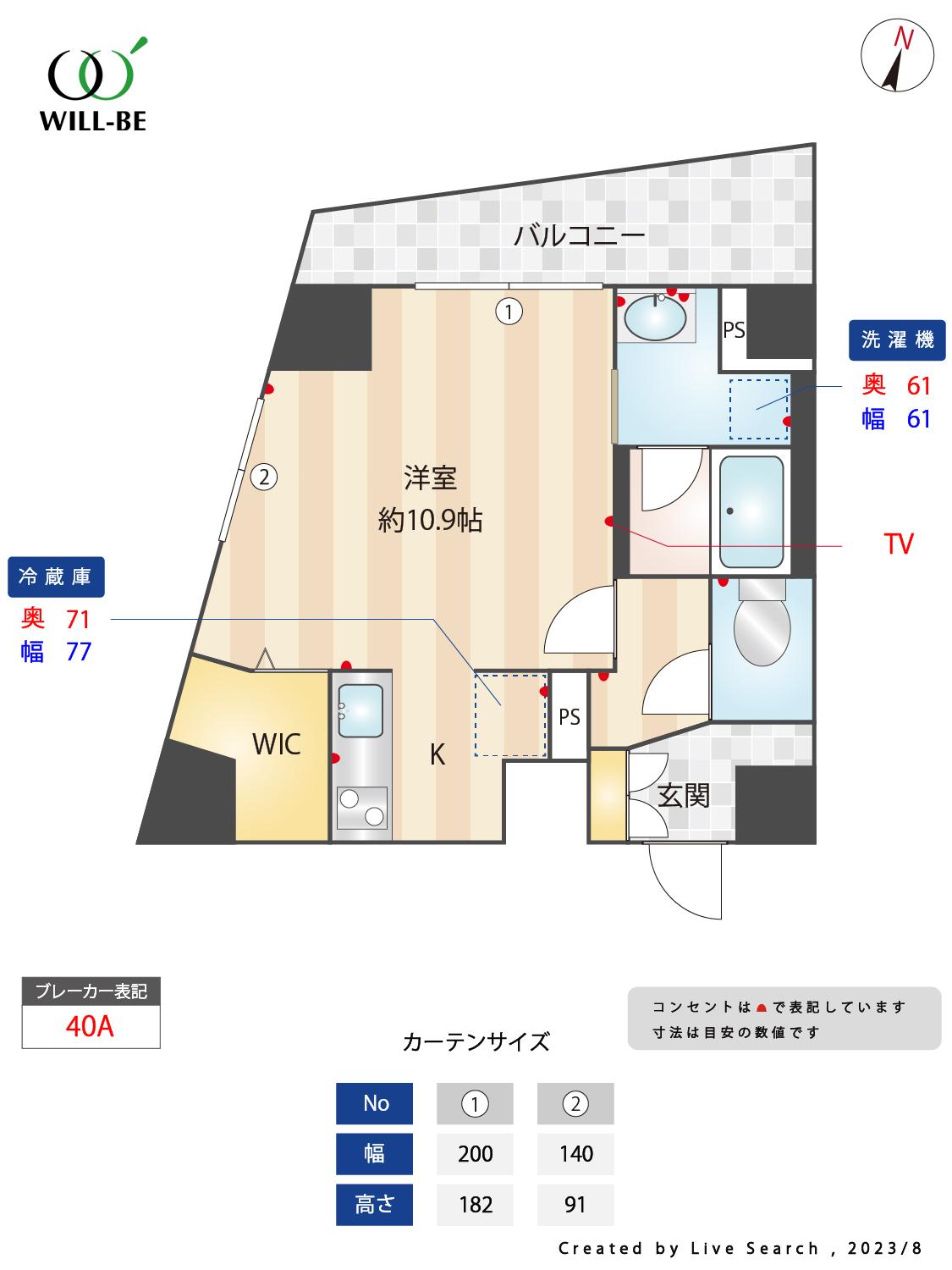 ルミエールラン301の間取り
