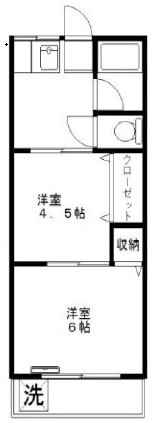 碑文谷ハイム202の間取り