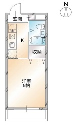 ラフォーレヒル305の間取り
