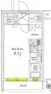ルネサンスコート三軒茶屋WEST103の間取り