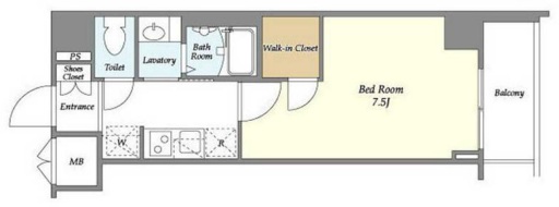 ラティエラ都立大学405の間取り
