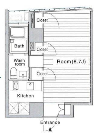 アキューム(ACCUMN)204の間取り