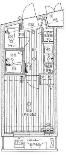 グランド・ガーラ渋谷505の間取り