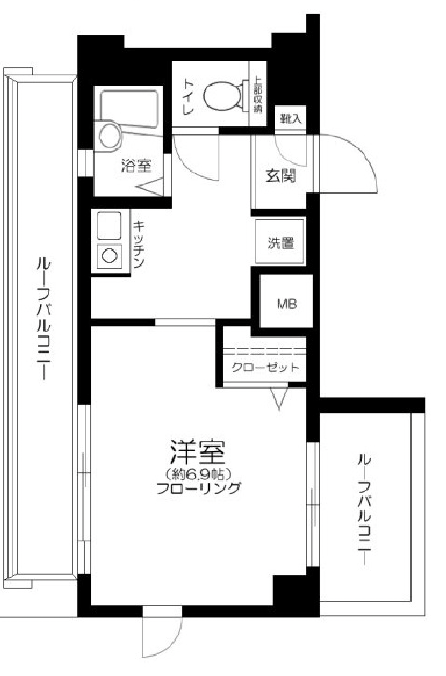 エクセリア東北沢503の間取り