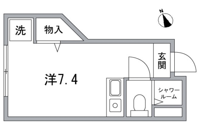 エアー中目黒103の間取り