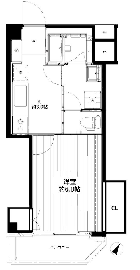 ラブリーコーポ三田302の間取り