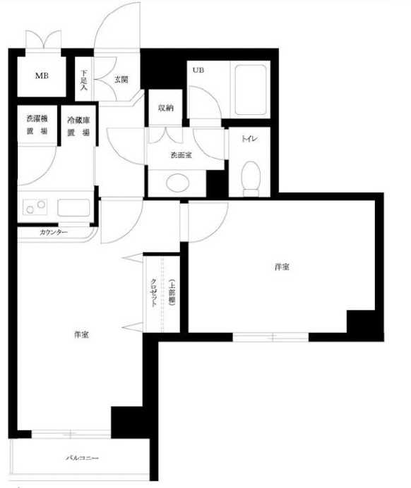 ルーブル学芸大学参番館206の間取り
