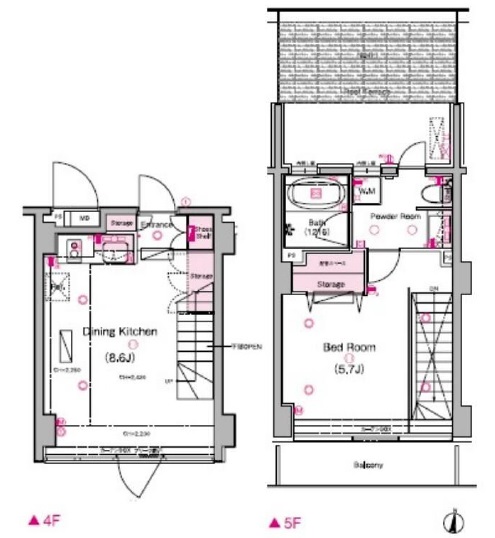 グラントレゾール広尾407の間取り