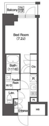 ミリアレジデンス広尾1002の間取り