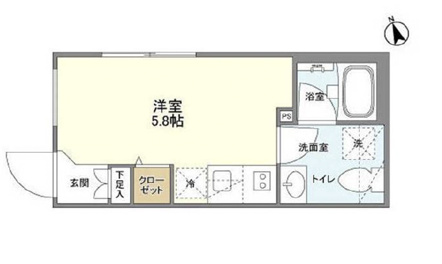 CARITAS用賀（カリタス用賀）106の間取り