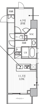 シーズンフラッツ柿の木坂206の間取り