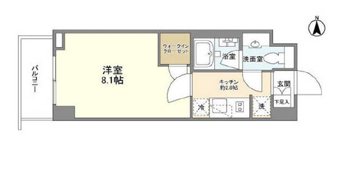 シェノン三軒茶屋407の間取り