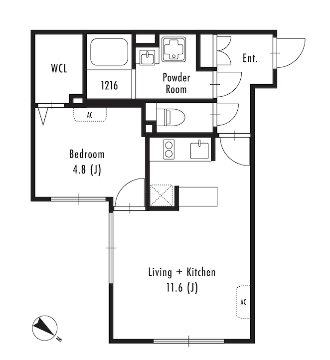 GRAN PASEO中目黒East(グランパセオ中目黒イースト)404の間取り