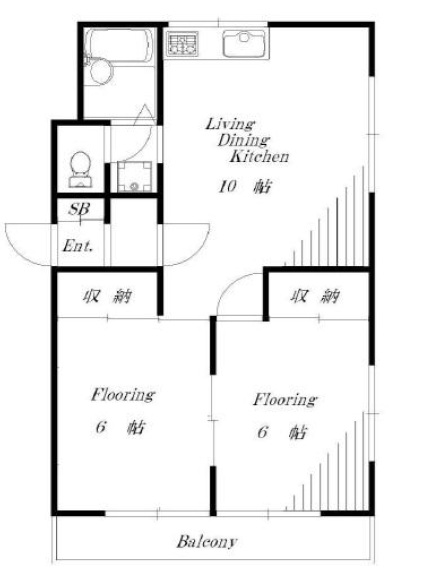 パインヴィレッジ201の間取り