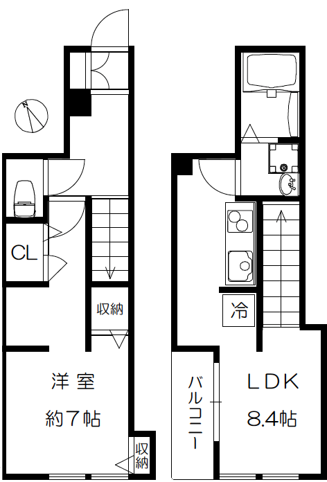 Casa Aspera Jiyugaoka(カーサアスペラ自由が丘)101の間取り