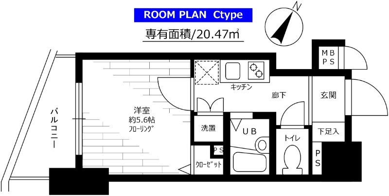 ステージファースト三軒茶屋803の間取り