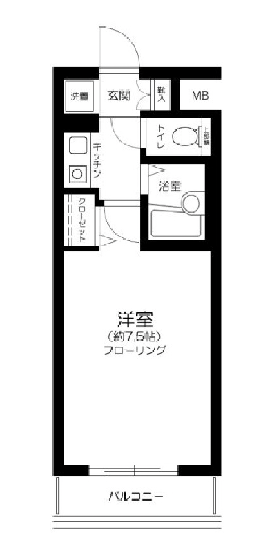 プレール中目黒1102の間取り