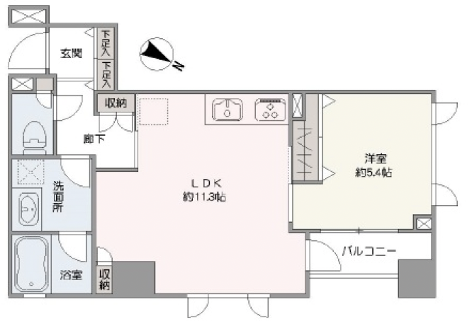 グランドパーク恵比寿901の間取り