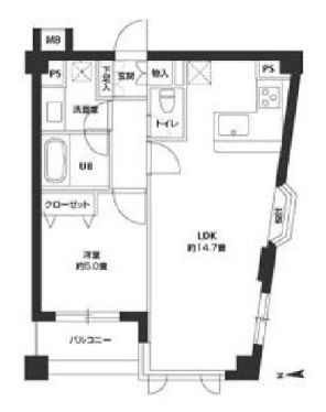 カスタリア自由が丘0311の間取り