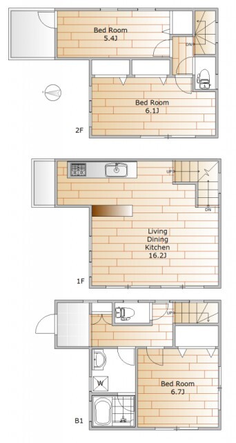 鷹番2丁目戸建1の間取り