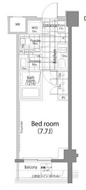 パークハビオ中目黒306の間取り