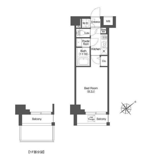 AIFLAT中目黒207の間取り