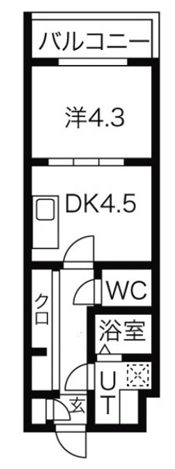 ルネサンスコート世田谷若林204の間取り